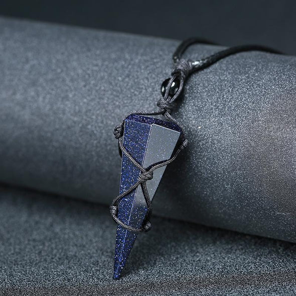 Blue Sandstone Empowering Necklace