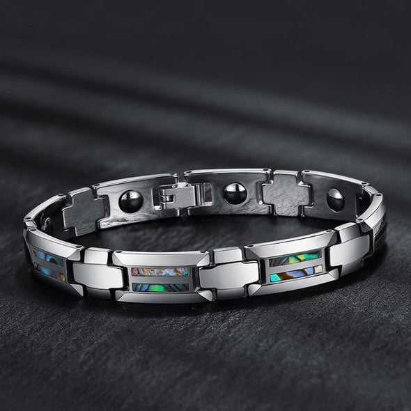 Abalone Shell Inlay Magnetic Therapy Bracelet
