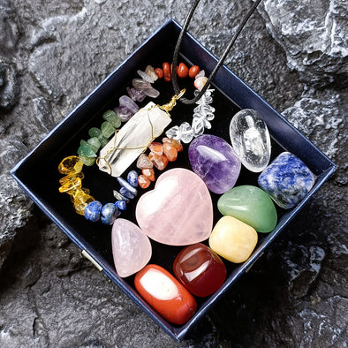 11 Pieces Healing Crystals & Stones Set