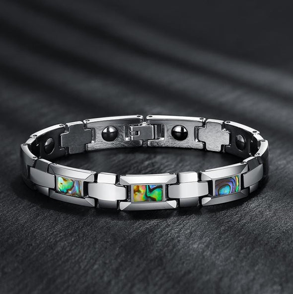 Abalone Shell Inlay Magnetic Therapy Bracelet